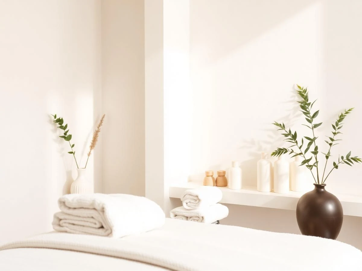 Concept fotografico luminoso per un centro estetico e benessere